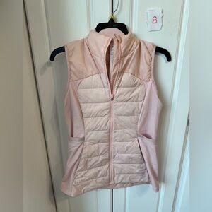 Lululemon “Down for it all” vest size 8, blush